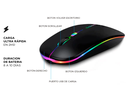 MOUSE INALAMBRICO GADNIC OPTICO LED RECARGABLE