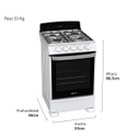 COCINA DREAN CD5502AB MULTIGAS 55CM BLANCA