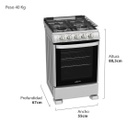 COCINA DREAN CD5507AI 55CM ACERO INOXIDABLE