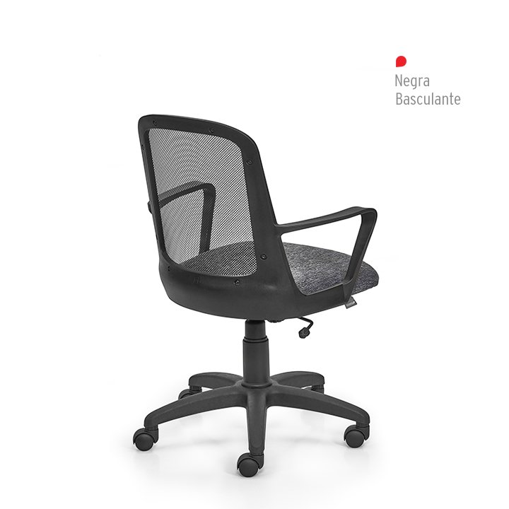 SILLA PORTANTINO FRESA 711420 NEGRA CUEROTEX GRIS