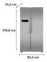 Heladera No Frost Philco Phsb530xt Inox Con Freezer 580l
