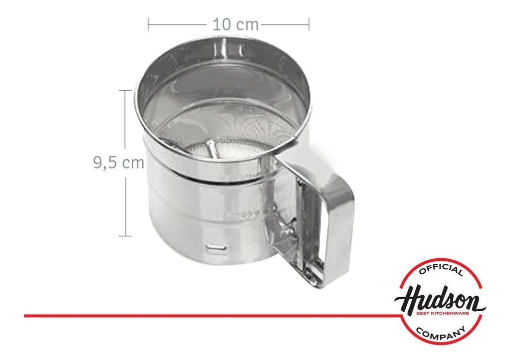 CERNIDOR TAMIZADOR DE HARINA HUDSON BO4001 ACERO INOXIDABLE