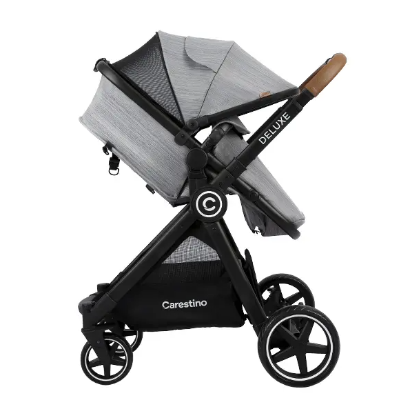 COCHE CARESTINO DELUXE V2 CO007 V2 GR GRIS C/ ACCESORIOS