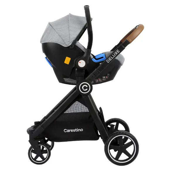 COCHE CARESTINO DELUXE V2 CO007 V2 GR GRIS C/ ACCESORIOS