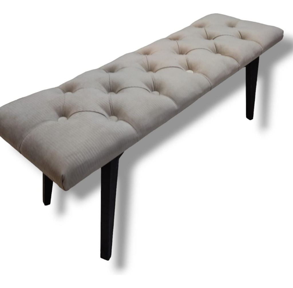 PIE DE CAMA CAPITONE 4 PATAS PANA 53 1.20
