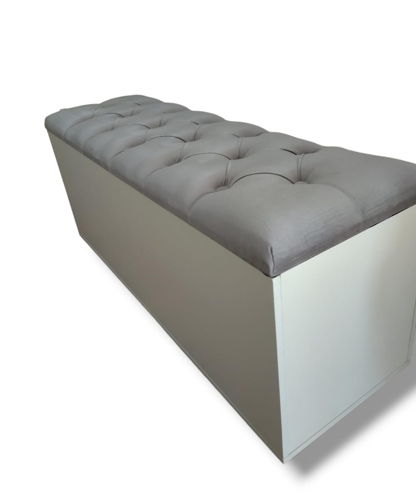 BAULERA CAJON CAPITONE 1.20 BLANCO PANA 50