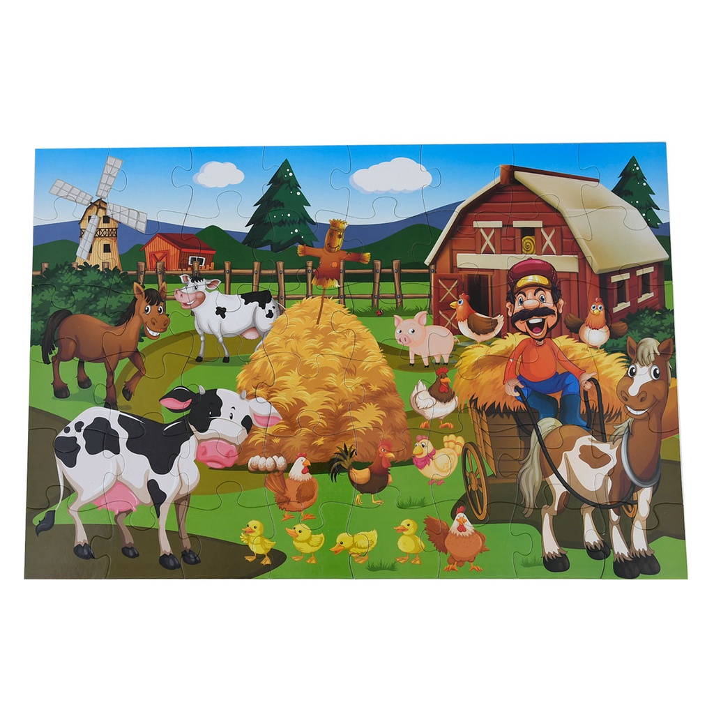 JUMBO FLOOR PUZZLE 48 P 2378 HAPPY FARM