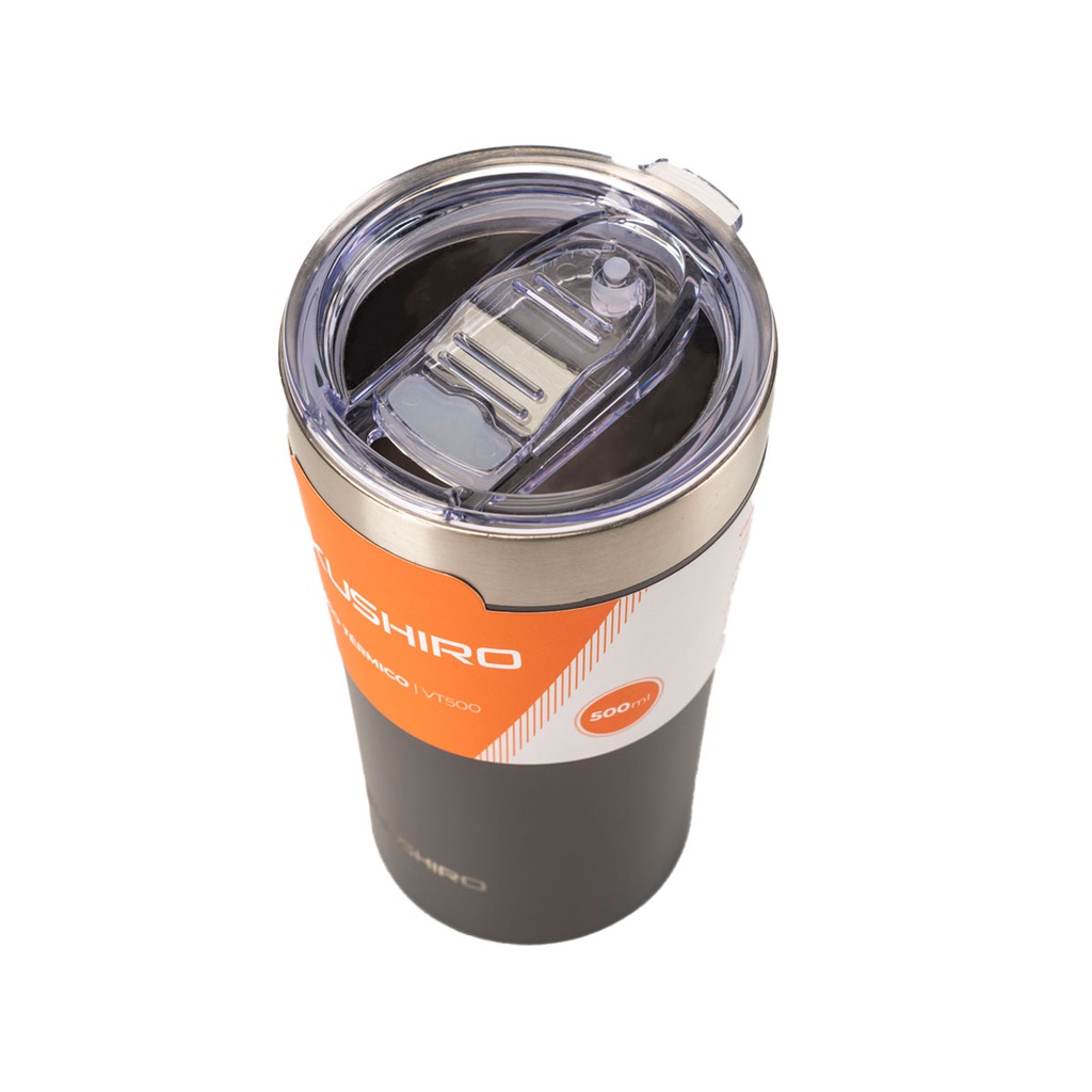 VASO TERMICO KUSHIRO VT500 500ML GRIS