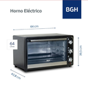 HORNO ELECTRICO BGH BHE65M19N 64L
