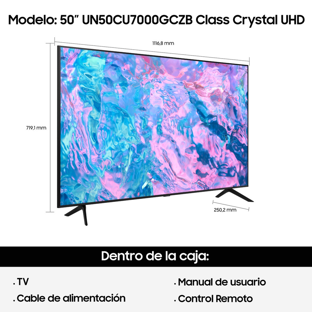 Smart Tv Samsung 50 Un50cu7000gczb Led 4k