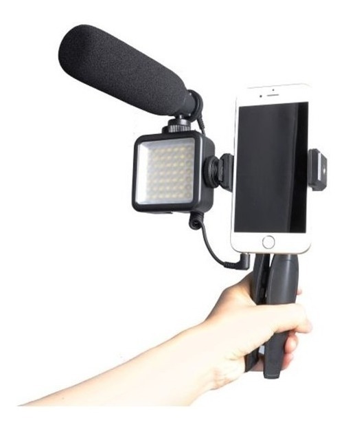 Micrófono Maono Au-cm11pl Con Luz Y Soporte