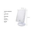 ESPEJO MAQUILLAJE GADNIC EP9  LED USB