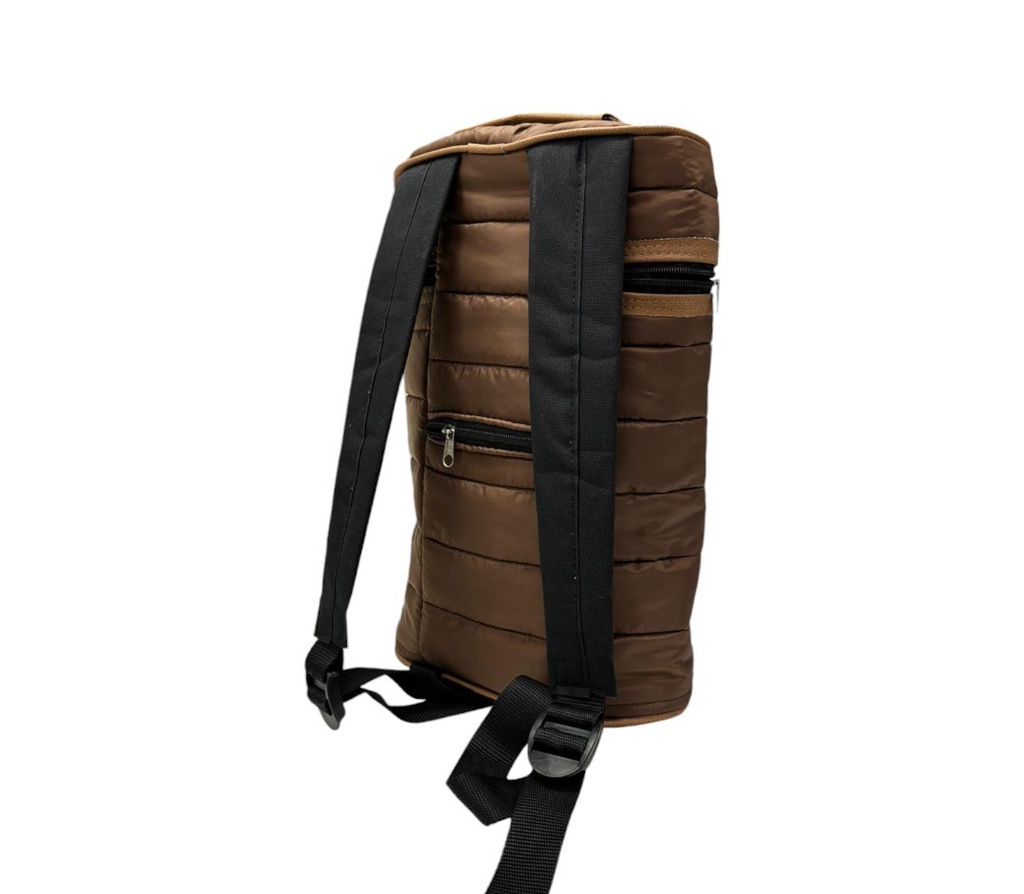 MOCHILA MATERA DE SIRE C/TIRAS Y MANIJA MARRON
