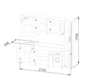 COCINA COMPACTA ORLANDI CALIDA 328 2.15 LINOSA