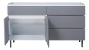 BAJO MESADA RICCHEZZE LIVORNO 1.40 GRIS POLAR 35604763