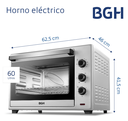 HORNO ELECTRICO BGH BHE60S22