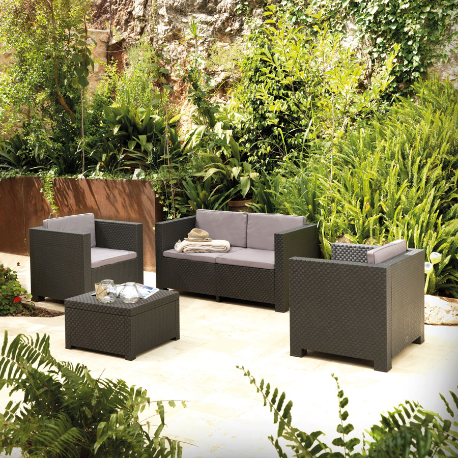SET MUEBLE DIVA CONFORT SHAF BER55000 (1 SOFA + 2 SILLA + 1 MESA)