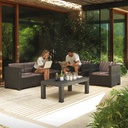 SET MUEBLE DIVA TROPEA SHAF BER55467 (1 SOFA + 2 SILLAS + 1 MESA)
