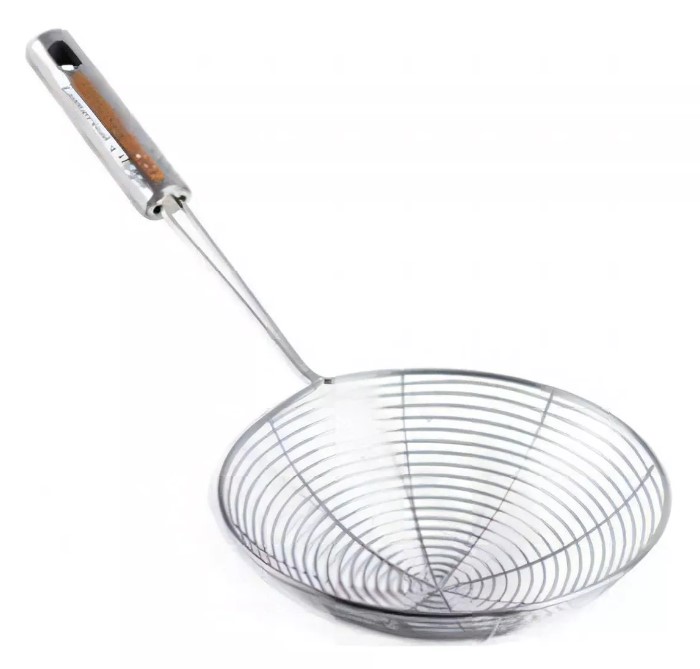 COLADOR ARAÑA P/FRITURAS  DE ACERO 18 CM HUDSON W42