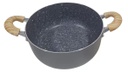 CACEROLA HUDSON GRA08 DE ALUMINIO C/ANTIADHERENTE GRANITO 26 CM