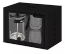 SET CAFETERA DE EMBOLO HUDSON CMSET80 C/2 VASOS TERMICOS NEGRA