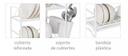 ESCURRIDOR DE PLATOS HUDSON CHICO BL 2 PISOS SP15