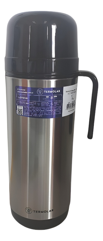 Termo Termolar 55626 Lumina 1 Lt. Ac. Inox. Interior Vidrio