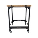 MESA P/HORNO LEPEN 500304 FAMILIAR C/RUEDAS Y TABLA
