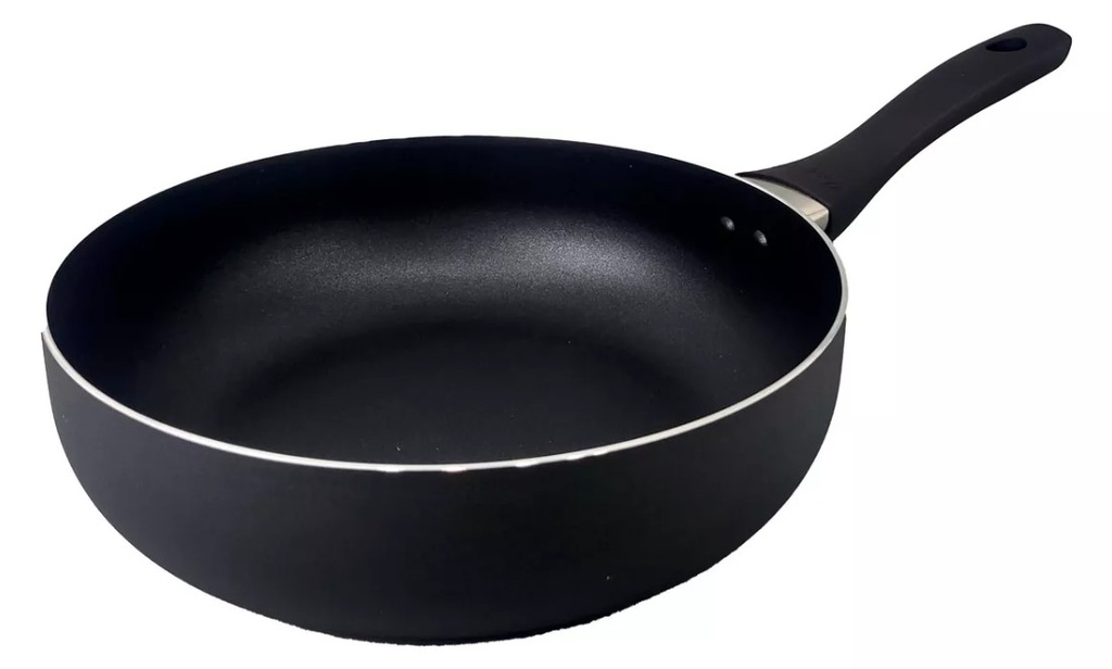 SARTEN HUDSON GHW1132SF DE ALUMINIO C/ANTIADHERENTE PROFUNDA 24CM NEGRA