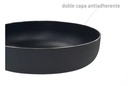 SARTEN HUDSON GHW1132SF DE ALUMINIO C/ANTIADHERENTE PROFUNDA 24CM NEGRA