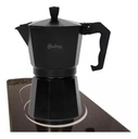 Cafetera Hudson M011 De Aluminio Total Black Italiana 9tazas