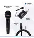 Micrófono Suono Profesional Inalámbrico Karaoke  Negro