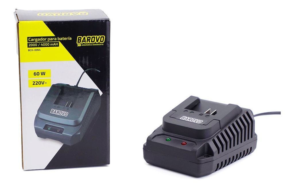 Cargador De Baterias Barovo Bch-ion4 Para Bat2000/bat4000