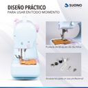Maquina De Coser Multifuncional Suono Sm-505l  Blanco