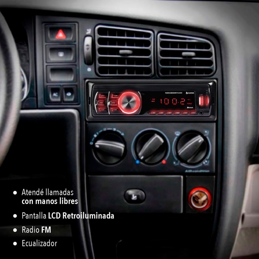 Autoestereo Suono Inf0002 Bluetooth Mp3 Usb