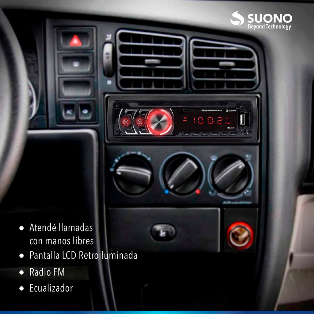 Autoestereo Suono Inf0001 Micro Sd Mp3 Usb Radio