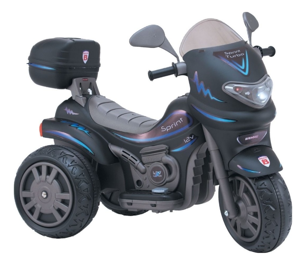 Moto 12v Biemme N°677 Sprint Turbo Negra