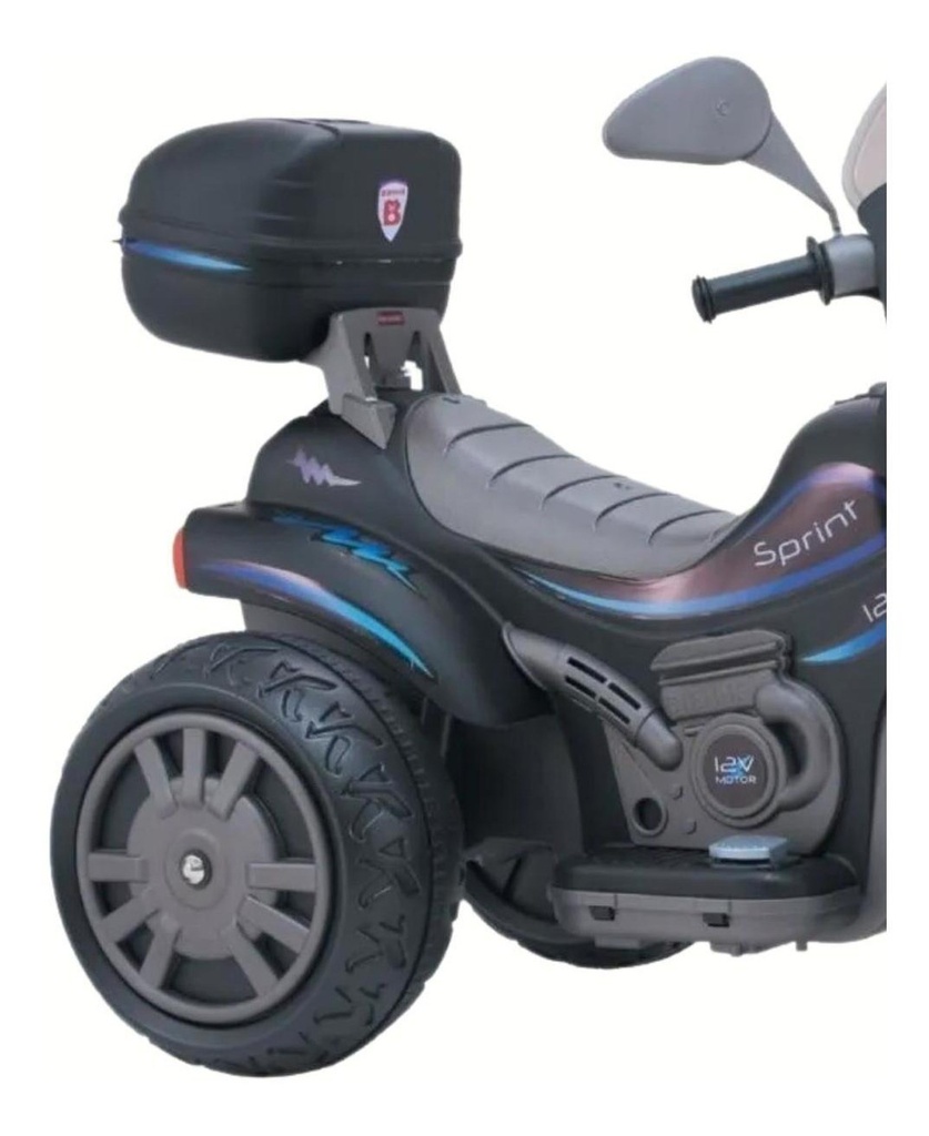 Moto 12v Biemme N°677 Sprint Turbo Negra