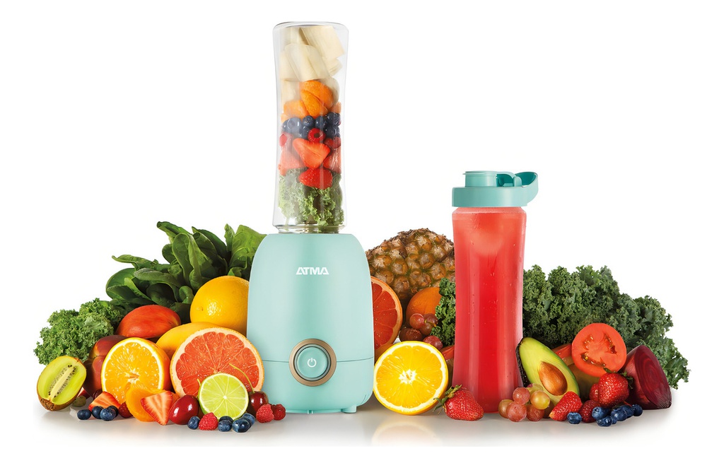 Licuadora Personal Atma Essential Fit Lp8445 Celeste 600ml