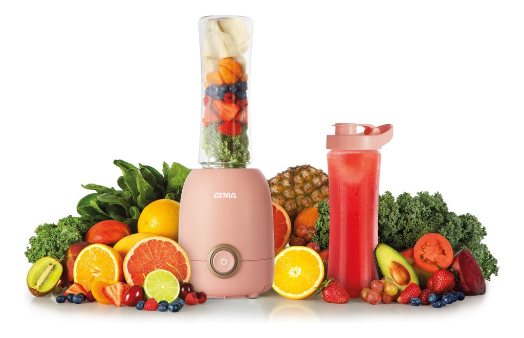 Licuadora Personal Atma Essential Fit Lp8445 Rosa 600ml 300w
