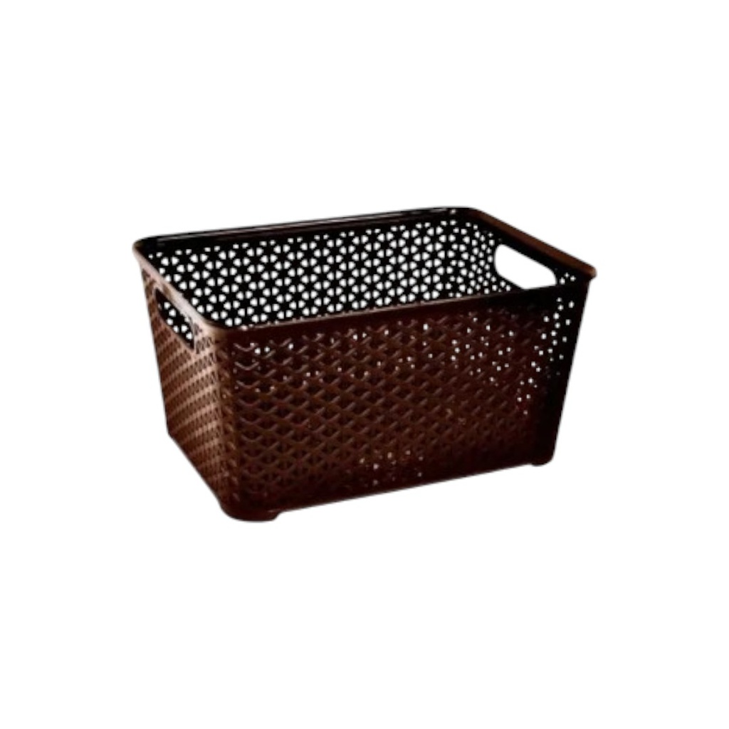 CESTO RATAN DEL PLASTIC COD.955 RECTANGULAR