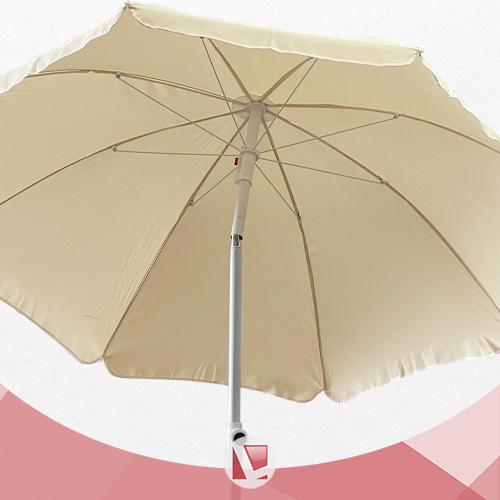 SOMBRILLA LAURY GB220  2,2 MT CAÑO ACERO POLIÉSTER BEIGE