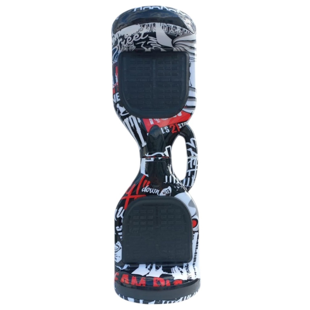 SKATE HOVERBOARD QY-BW- PIRATA NEGRO RUEDA 6,5