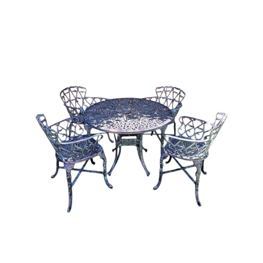 JUEGO DE JARDIN BOSTON X 4 SILLONES GRIS