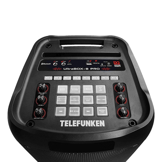 PARLANTE TELEFUNKEN ULTRABOX-8PRO AMPL. 2x8 PULG.
