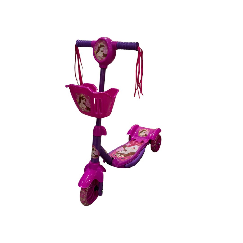 MONOPATIN INFANTIL ALUMINIO CON 3 RUEDAS ROSA 5003A