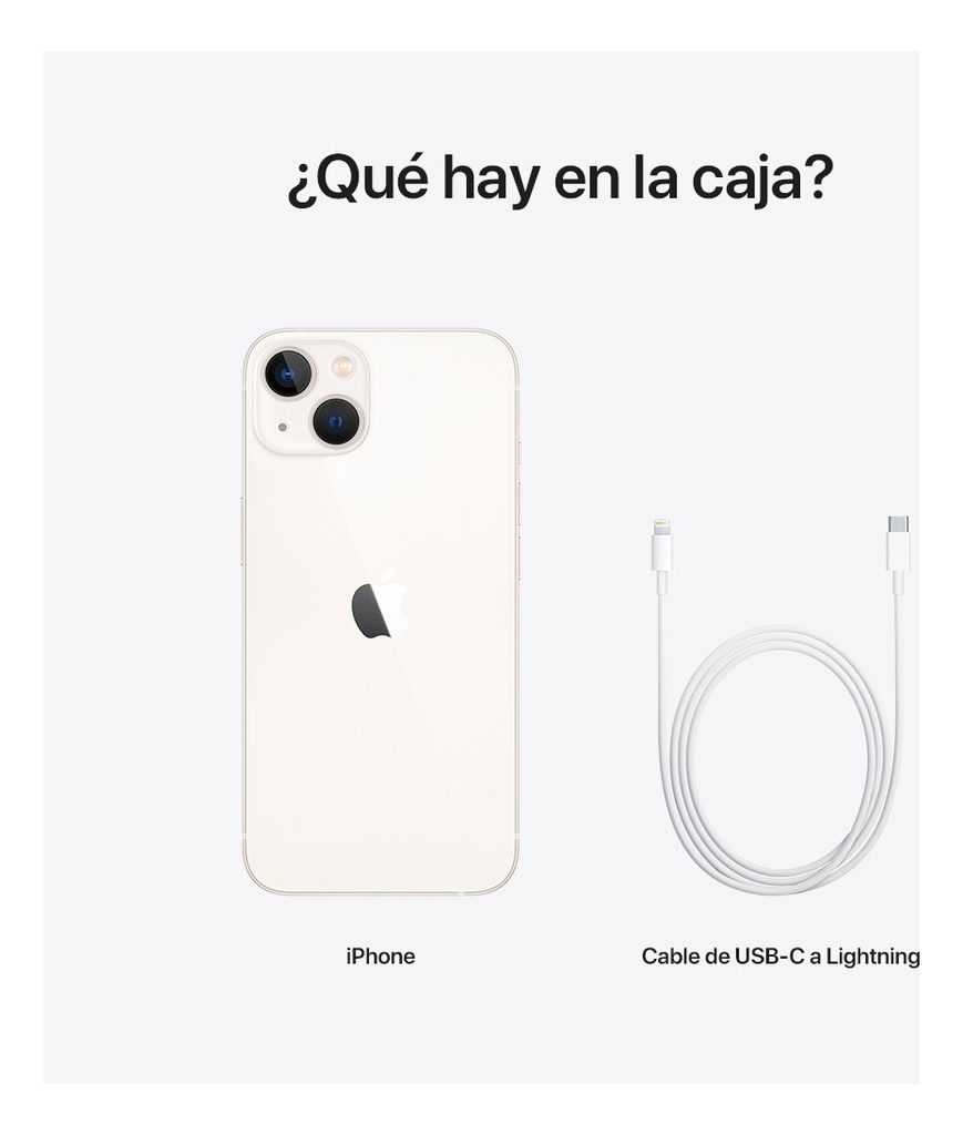 Apple iPhone 13 (128 Gb) - Blanco Estelar