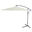 SOMBRILLA LAURY GB1880 LATERAL 3 MT CAÑO ACERO POLIÉSTER BEIGE C/BASE DE HIERRO