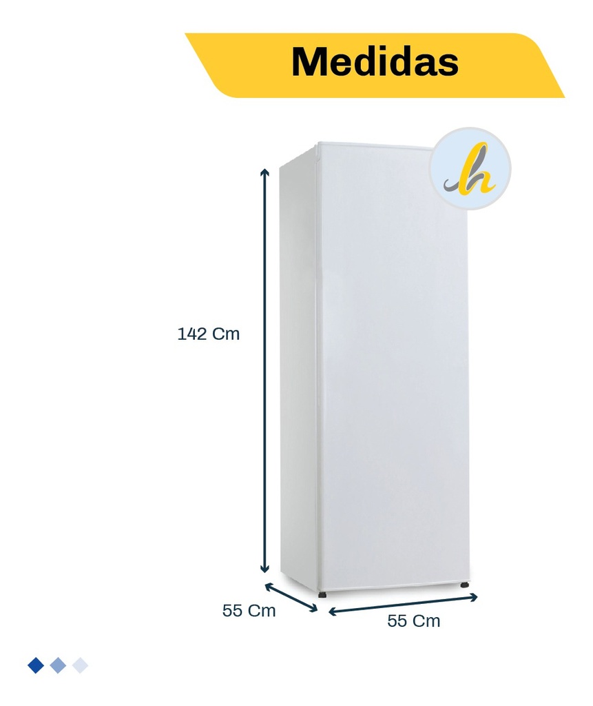 Freezer Vertical Midea Fc-mj6war1 Blanco 160 Lt