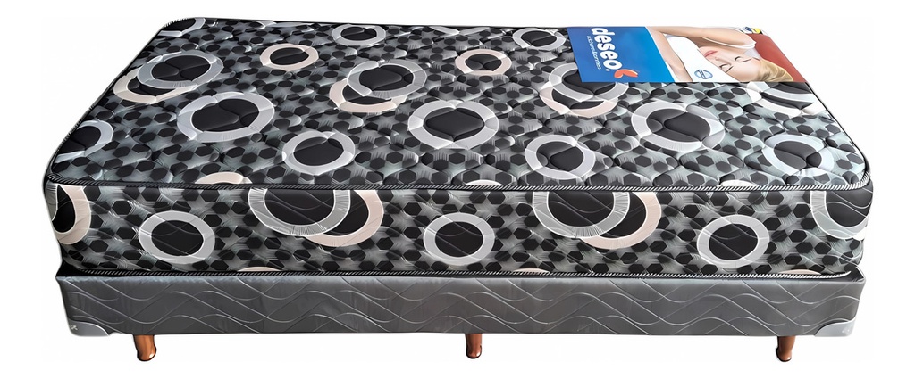 Colchon Deseo 9165001 Ambar New 100x190 Cm De 1 1/2 Plaza
